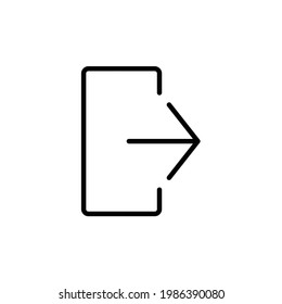 log out icon, eps 10