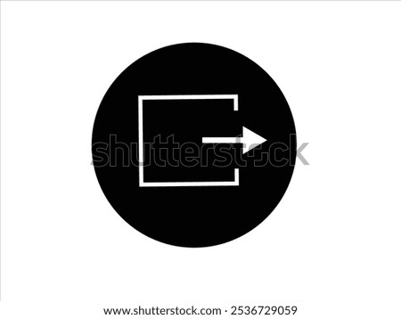 Log out icon, exit icon, sign out icon, vector, illustration. eps