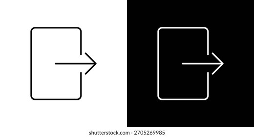 Diseños de logotipos de iconos de Cerrar sesión. conjunto de diseño de iconos modernos