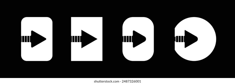 Log out icon. Logout icon. Entrance and exit vector icons. Sing in and sign out, login and logout icons isolated.