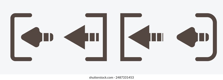 Log out icon. Logout vector icon. Logout illustration for web, mobile apps, design. Logout vector symbol. Eps 10.