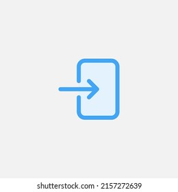 Log out icon sign vector,Symbol, logo illustration for web and mobile