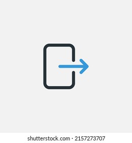 Log out icon sign vector,Symbol, logo illustration for web and mobile