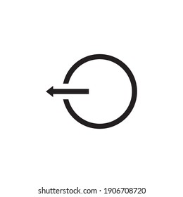 log out icon symbol sign vector
