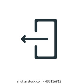 Log out icon, Vector