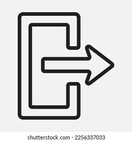 Cerrar la imagen vectorial de icono en el estilo de línea, usarla para la presentación de aplicaciones móviles del sitio web