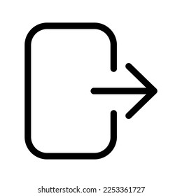 Log Out Icon Vector Symbol Design Illustration