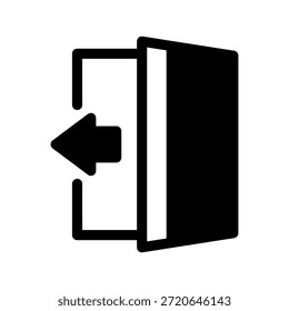 Symbol "Abmelden" - Vektorsymbol-Entwurfsgrafik