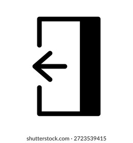 Symbol "Abmelden" - Vektorsymbol-Entwurfsgrafik