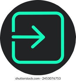 log out symbol or exit icon.stock vector