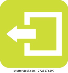 Abmelden Vektor Symbol Design Illustration