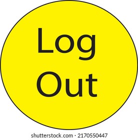 log out vector illustration image clipart