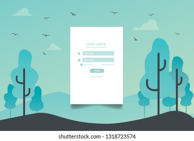 log in page design, page builder design