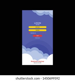 Log in page design Premium Vector