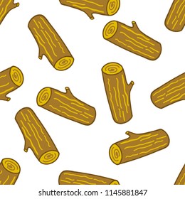 log seamless doodle pattern