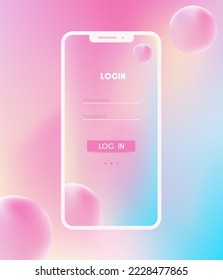 Log In and Sign Up UI UX Screen Design. Vector