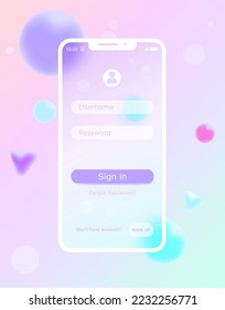 Log In and Sign Up UI UX Screen Design. Vector