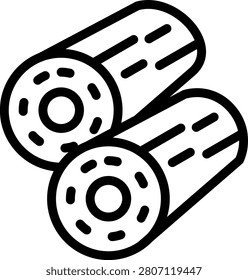 Log splitter Vector Design Icon Style