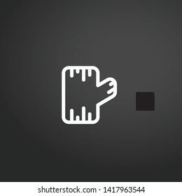 Log vector icon. Log concept stroke symbol design. Thin graphic elements vector illustration, outline pattern for your web site design, logo, UI. EPS 10.