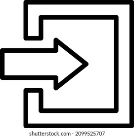 Log in Vector Icon Desing Illustration