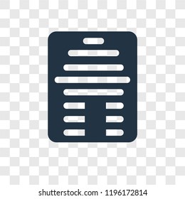 Log vector icon isolated on transparent background, Log transparency logo concept