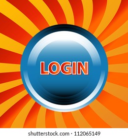Log in web icon in unique style. vector illustration