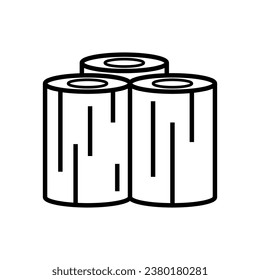 Log wood icon vector design template