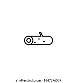 log, wood icon vector illustration