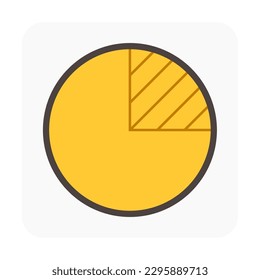 Log wood or timber vector icon. Include sawing method, rift or quarter sawn pattern for process in mill, sawmill. Material from nature sawn to lumber, board or plank for woodworking, construction.