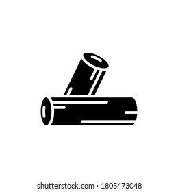 Log, wood, wooden icon glyph style for your web design