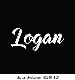 logan, text design. Vector calligraphy. Typography poster. Usable as background.