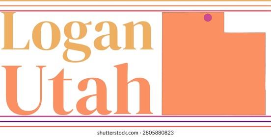Logan Utah City Marked On Map