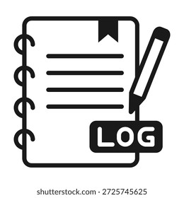 Ícone de registro Ilustração de vetor de estilo misto