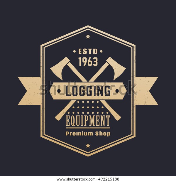 Vintage Logging Logos