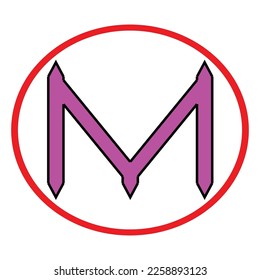 loggo M vector design illustration