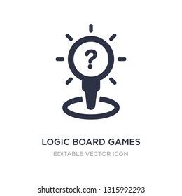 logic board games icon on white background. Simple element illustration from Entertainment concept. logic board games icon symbol design.