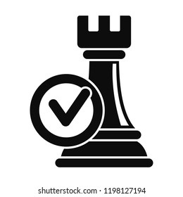 Logic decision icon. Simple illustration of logic decision vector icon for web design isolated on white background
