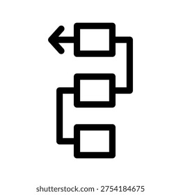 Logic Flow Icon Vector Symbol Design Illustration