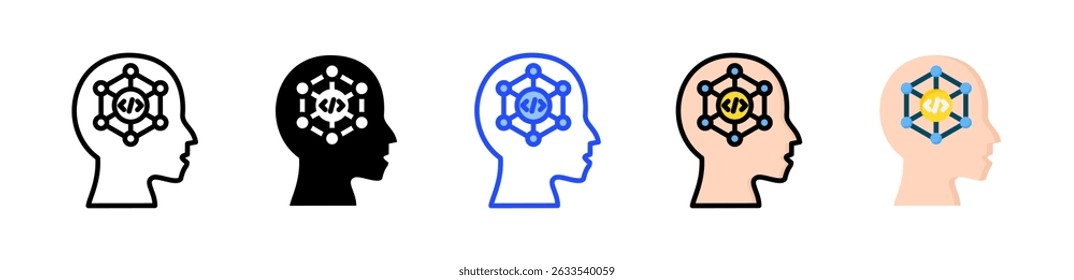 Logic Icon Collection With Multiple Styles