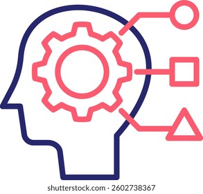 Logic Icon Color Vector Illustration