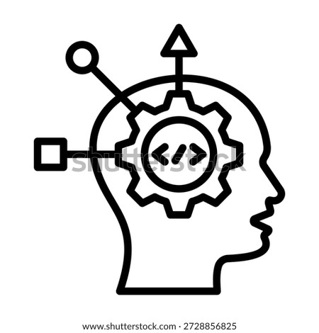 Logic Icon Line Style Vector Illustration