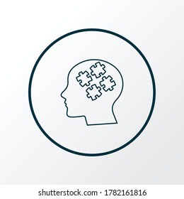Logic icon line symbol. Premium quality isolated solution element in trendy style.
