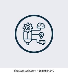 Logic icon symbol. Creative sign from science icons collection. Filled flat Logic icon for computer and mobile