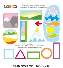 Logic Kid Combine Picture Game Printable Template