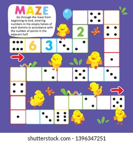 Logic Kid Learn Domino Game Printable Worksheet