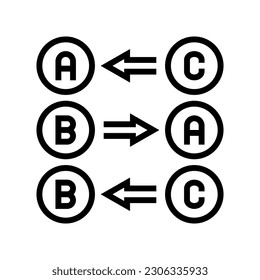 logic math science education line icon vector. logic math science education sign. isolated contour symbol black illustration
