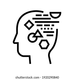 logic philosophy line icon vector. logic philosophy sign. isolated contour symbol black illustration