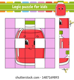 Logic puzzle for kids. Education developing worksheet. Learning game for children. Activity page. For toddler. Riddle for preschool. Simple flat isolated vector illustration in cute cartoon style.