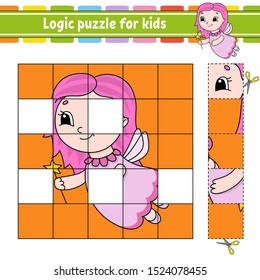 Logic puzzle for kids. Education developing worksheet. Learning game for children. Activity page. For toddler. Riddle for preschool. Simple flat isolated vector illustration in cute cartoon style.
