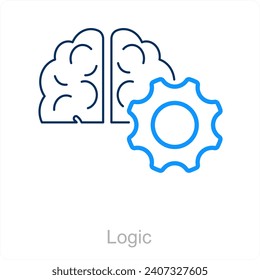 Concepto de icono de lógica y habilidades